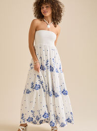Melanie Strapless Maxi Dress Detail 2 - TULLABEE