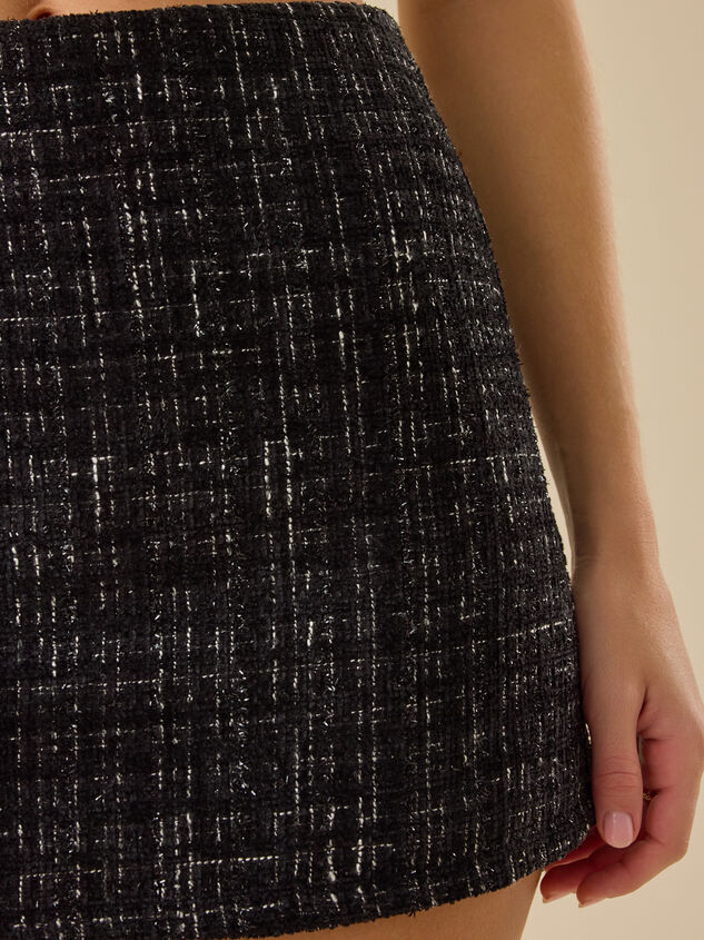 Janie Tweed Mini Skort Detail 2 - TULLABEE