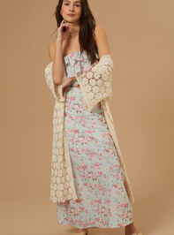 Amira Floral Midi Skirt Detail 2 - TULLABEE