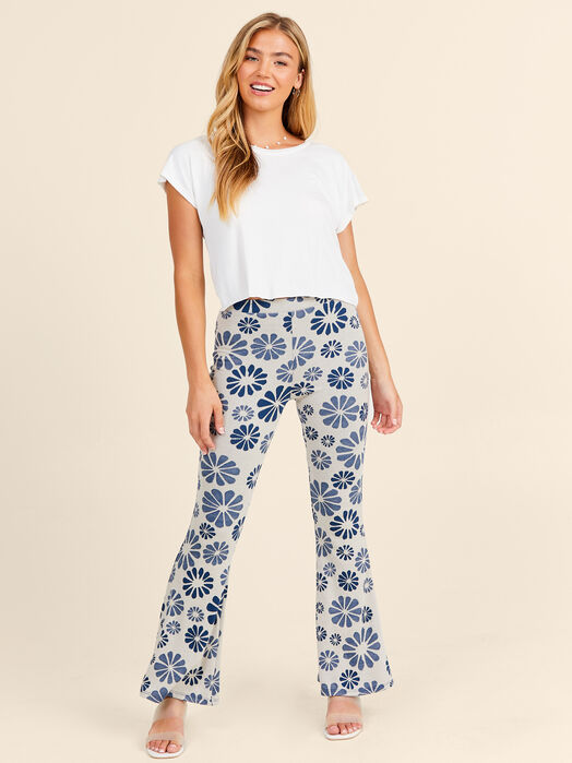 Just Groovy Floral Flare Pants - Mama - TULLABEE