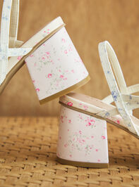 Madilyn Floral Heels Detail 3 - TULLABEE