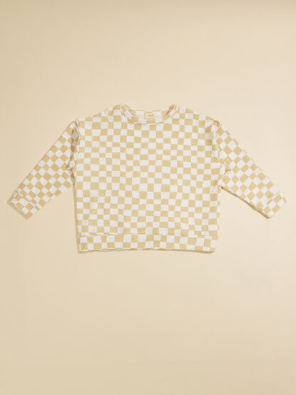 Logan Checkered Sweatshirt - TULLABEE