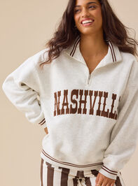 Nashville Embroidered Quarter Zip - TULLABEE
