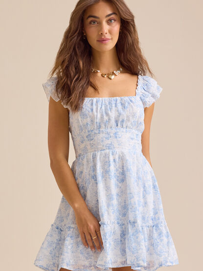 Lila Floral Mini Dress - TULLABEE