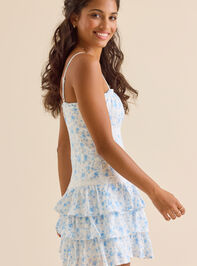 Carolina Floral Mini Dress Detail 4 - TULLABEE