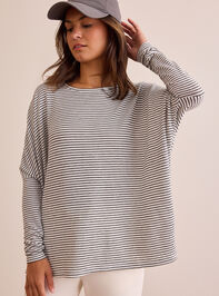 Zero Drag Oversized Long Sleeve Top Detail 3 - TULLABEE