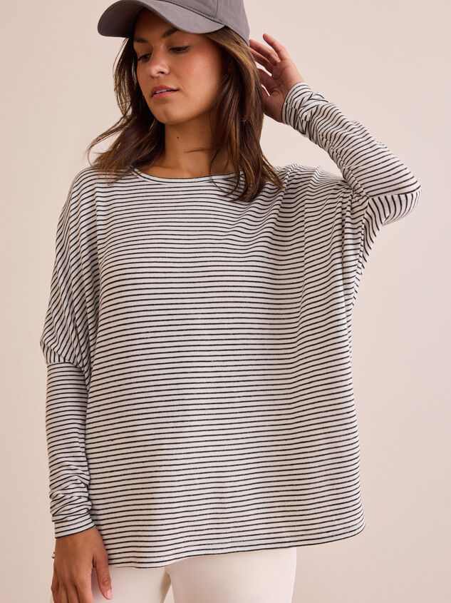Zero Drag Oversized Long Sleeve Top Detail 3 - TULLABEE