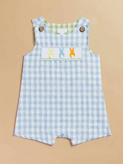 Gingham Easter Bunny Jon Jon by Mud Pie - TULLABEE