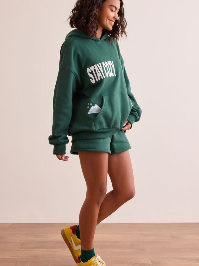 Stay Cozy Embroidered Hoodie Detail 6 - TULLABEE