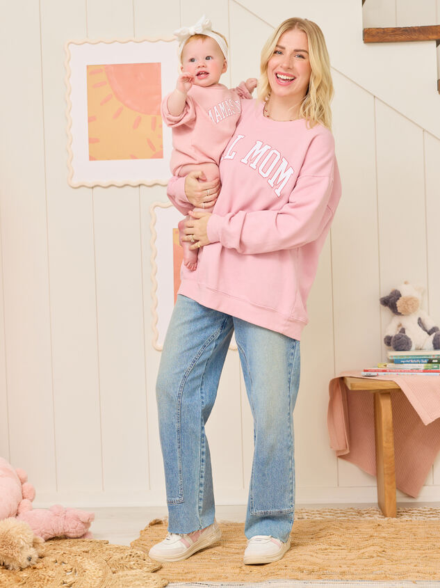 Girl Mom Graphic Sweatshirt Detail 6 - TULLABEE