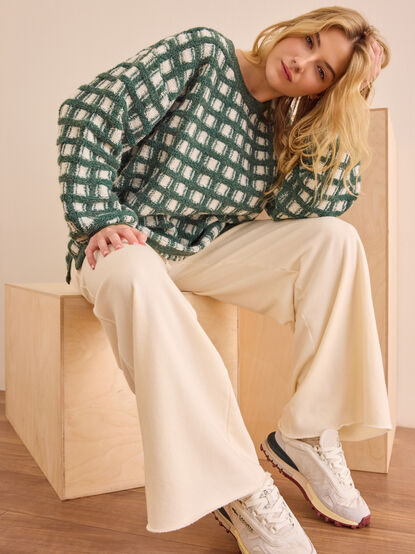 Weekender Gingham Pullover - TULLABEE