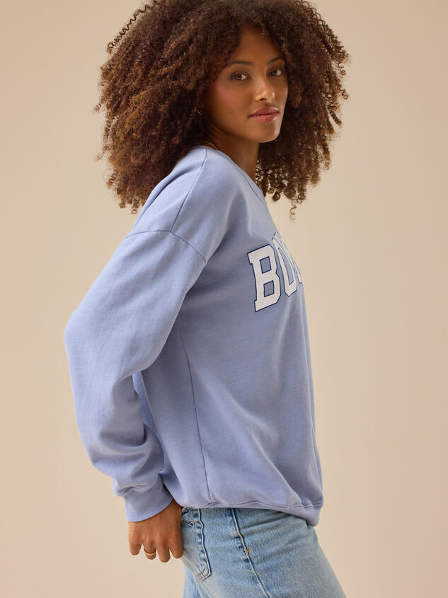 Boy Mom Graphic Sweatshirt Detail 4 - TULLABEE