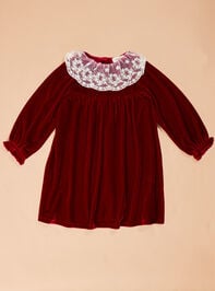 Rebecca Velvet Mini Dress Detail 2 - TULLABEE