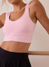 Kickback Cropped Athletic Tank Detail 2 - TULLABEE