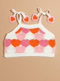 Arabella Toddler Heart Crochet Tank Detail 3 - TULLABEE