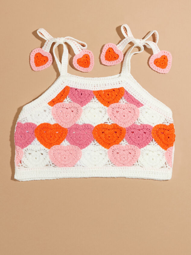 Arabella Toddler Heart Crochet Tank Detail 3 - TULLABEE