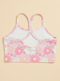 Flower Power Athletic Tank Detail 3 - TULLABEE