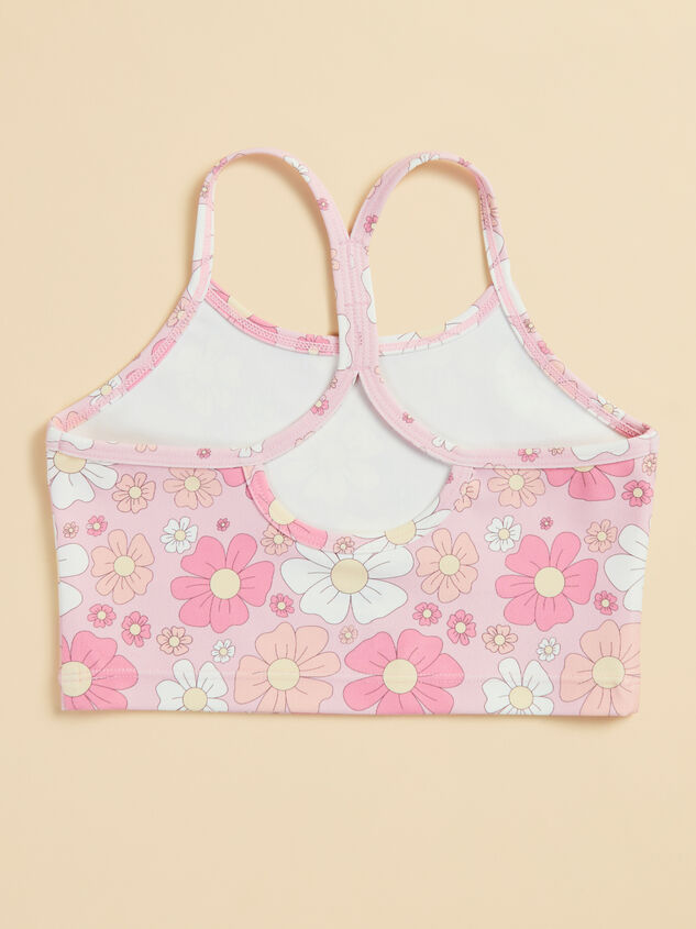 Flower Power Athletic Tank Detail 3 - TULLABEE