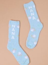 Nana Floral Cozy Socks - TULLABEE