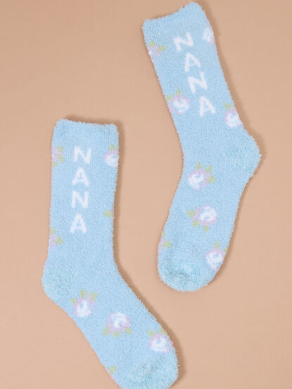Nana Floral Cozy Socks - TULLABEE