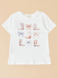 Boots and Bows Graphic Tee - TULLABEE