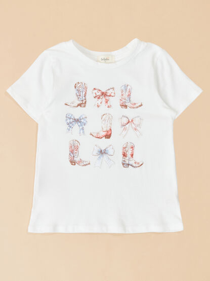 Boots and Bows Graphic Tee - TULLABEE