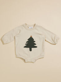 Christmas Tree Romper Detail 2 - TULLABEE