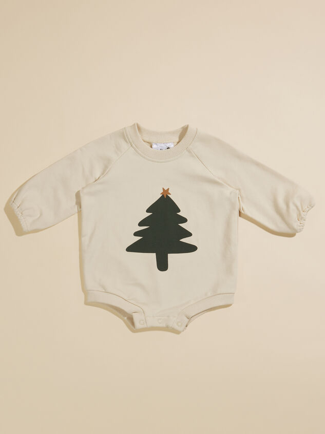 Christmas Tree Romper Detail 2 - TULLABEE