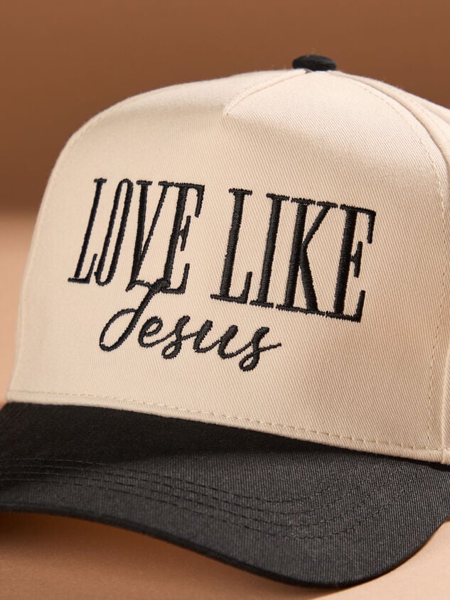 Love like Jesus Trucker Hat Detail 2 - TULLABEE