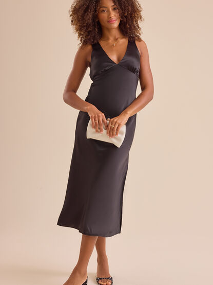 Andie Satin Midi Dress - TULLABEE