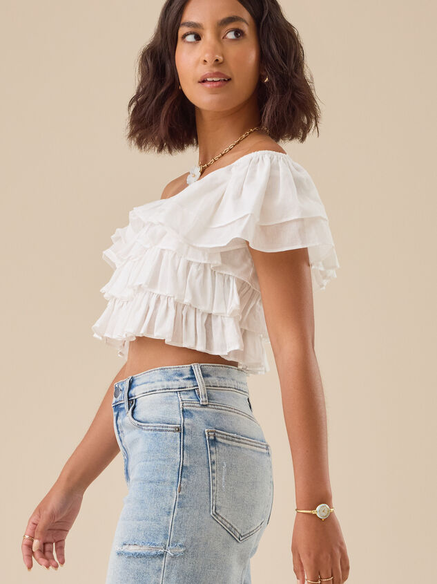 Simone Ruffle Top Detail 3 - TULLABEE