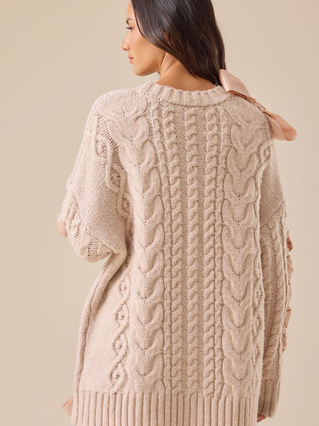 Ember Ribbon Cardigan Detail 5 - TULLABEE