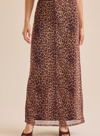 Francie Cheetah Maxi Skirt Detail 3 - TULLABEE