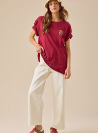 What A Friend We Have Oversized Tee Detail 2 - TULLABEE