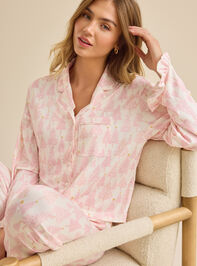 Gloria Christmas Tree Sleep Top Detail 2 - TULLABEE