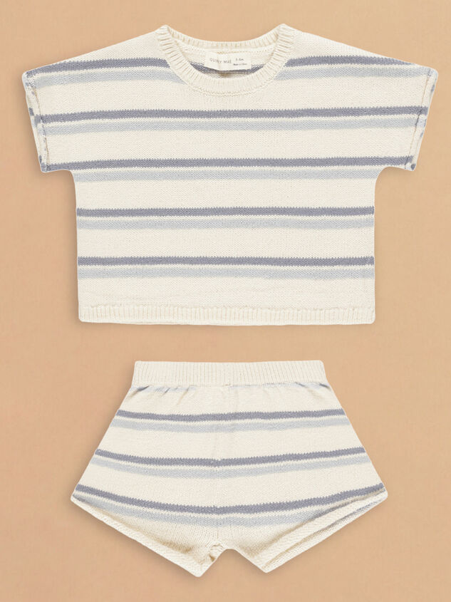 Carlson Striped Top and Shorts Set by Quincy Mae - TULLABEE