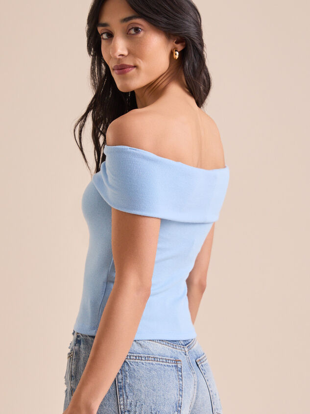 Drew Off-Shoulder Top Detail 5 - TULLABEE