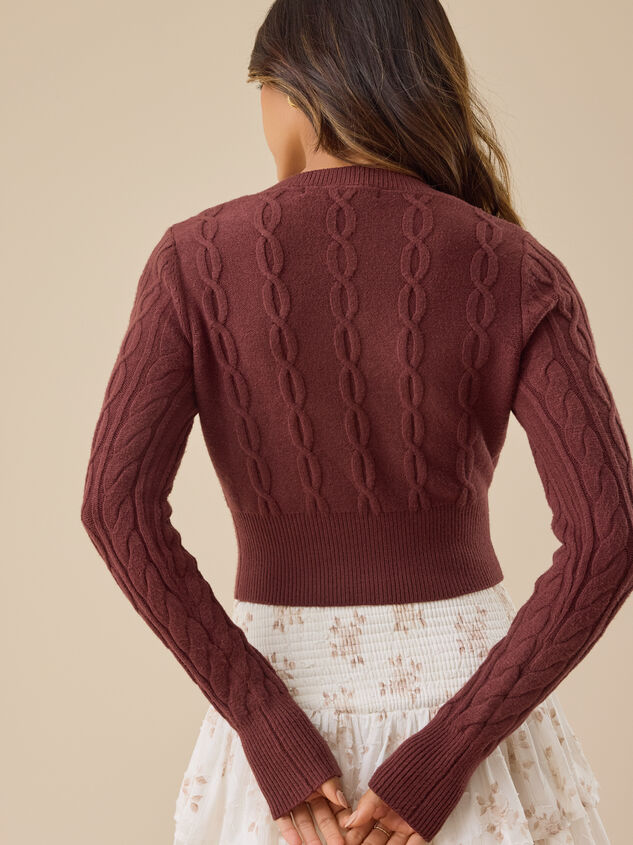 Marilyn Button Up Cardigan Detail 4 - TULLABEE