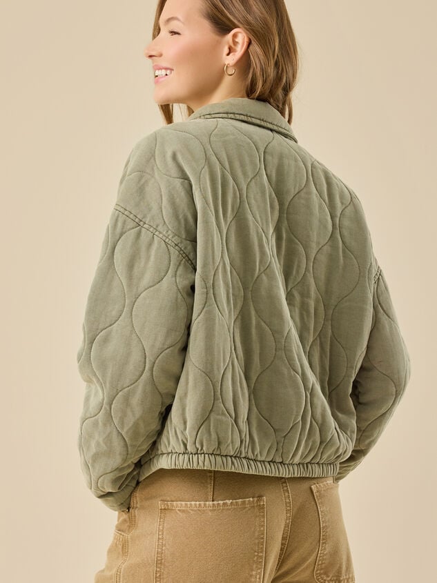 Besty Quilted Jacket Detail 6 - TULLABEE