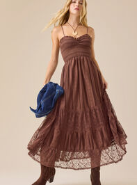 Tami Lace Tiered Maxi Dress Detail 2 - TULLABEE