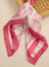 Carolina Beachy Pink Scarf Detail 3 - TULLABEE