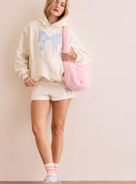 Timeout Bow Hoodie Detail 3 - TULLABEE
