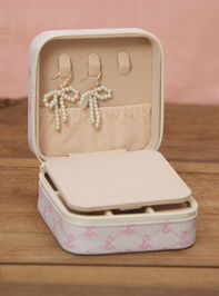 Bow Print Jewelry Box Detail 2 - TULLABEE