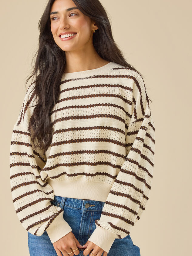 Brooke Textured Striped Top - TULLABEE