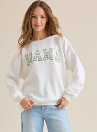 Mama Gingham Pullover Detail 3 - TULLABEE