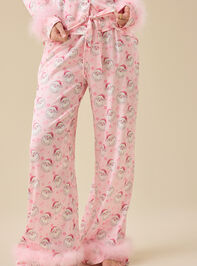 Maci Satin Sleep Pant Detail 2 - TULLABEE