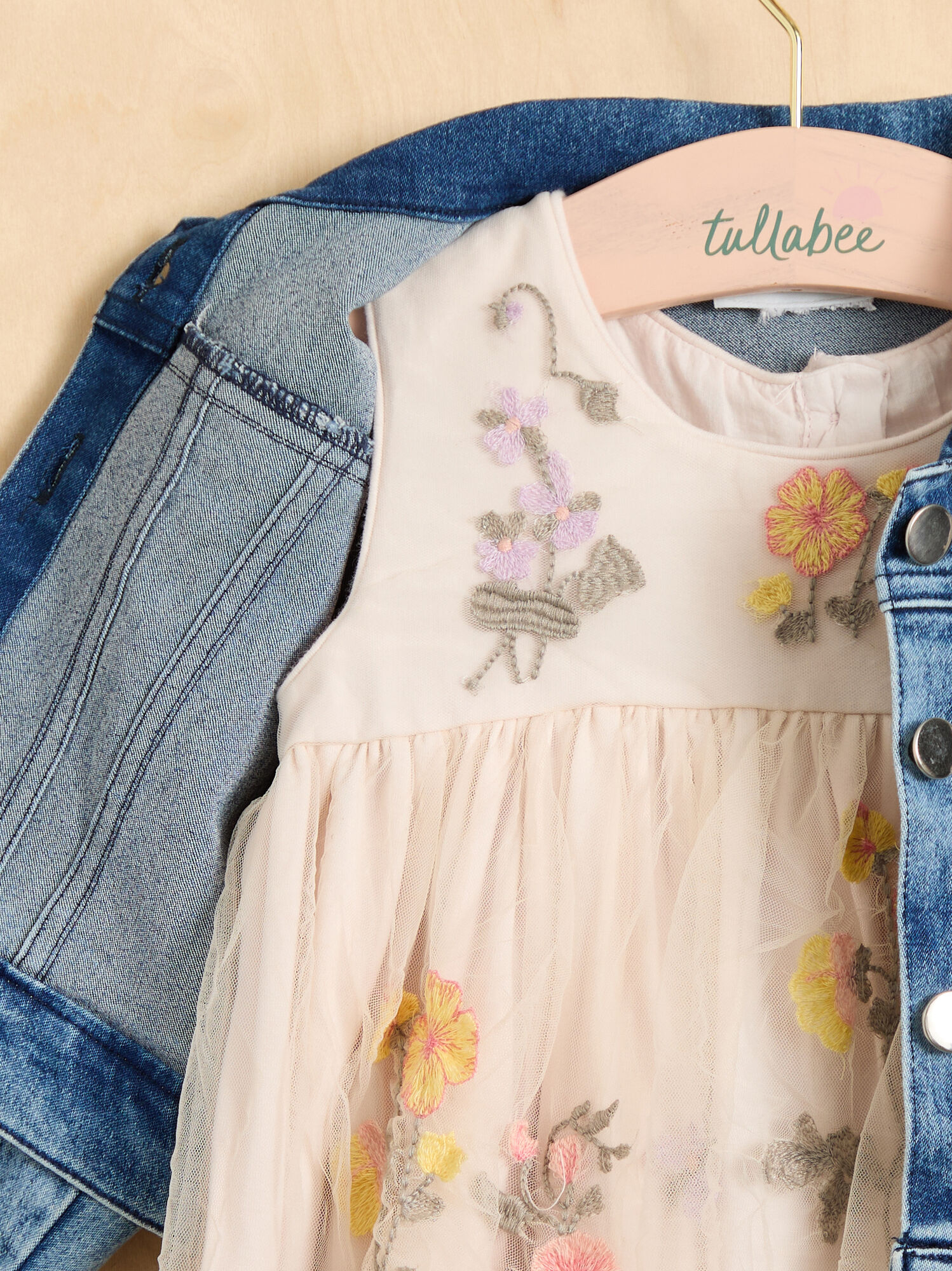 Tulle denim jacket on sale
