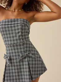 Arebella Strapless Plaid Romper - TULLABEE