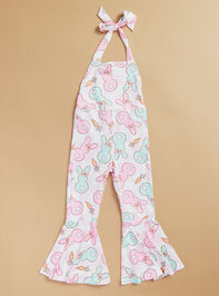 Poppy Bunny Halter Jumpsuit Detail 2 - TULLABEE