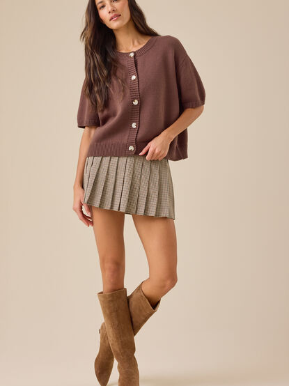 Rosie Short Sleeve Cardigan - TULLABEE